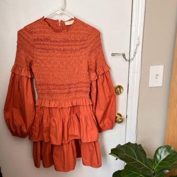 Ulla Johnson Nadia Dress- SEE PHOTOS FOR COLOR (It is clay colorway, not black) - Picture 2 of 3